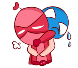 Pink Lady in Actions sticker #10892222