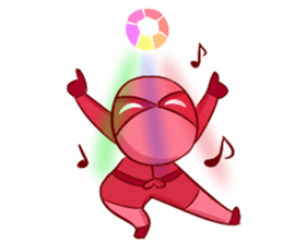 Pink Lady in Actions sticker #10892224