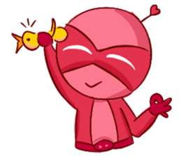 Pink Lady in Actions sticker #10892233