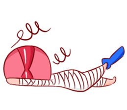 Pink Lady in Actions sticker #10892234