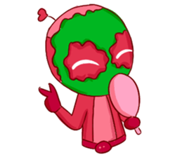 Pink Lady in Actions sticker #10892239