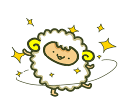 Cute a sheep sticker #10892601
