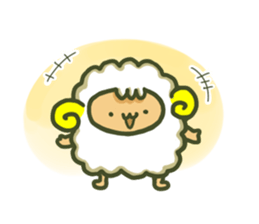 Cute a sheep sticker #10892602