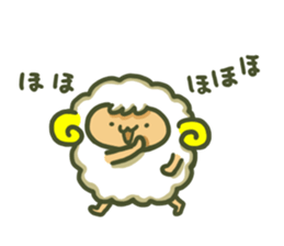 Cute a sheep sticker #10892603
