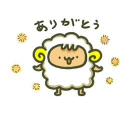 Cute a sheep sticker #10892604