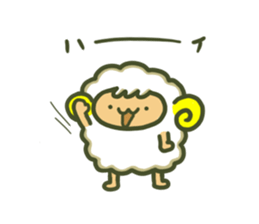 Cute a sheep sticker #10892605