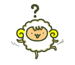 Cute a sheep sticker #10892608
