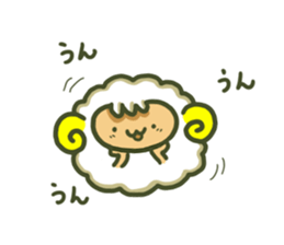 Cute a sheep sticker #10892609