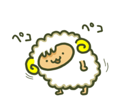 Cute a sheep sticker #10892610