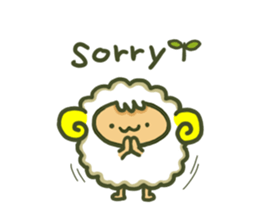 Cute a sheep sticker #10892611