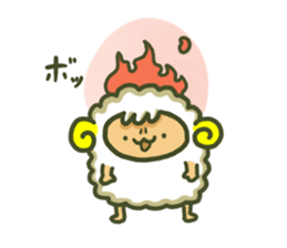 Cute a sheep sticker #10892613