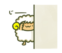 Cute a sheep sticker #10892615