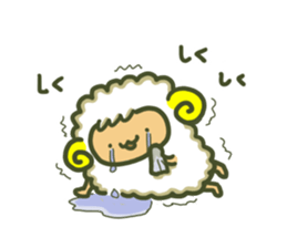 Cute a sheep sticker #10892616