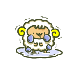 Cute a sheep sticker #10892617