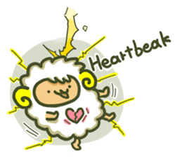 Cute a sheep sticker #10892619