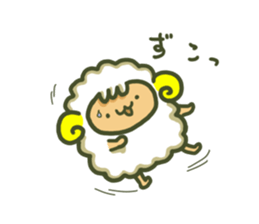 Cute a sheep sticker #10892620