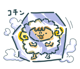 Cute a sheep sticker #10892622
