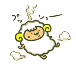 Cute a sheep sticker #10892623