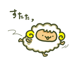 Cute a sheep sticker #10892624