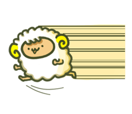 Cute a sheep sticker #10892625
