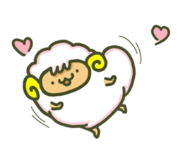 Cute a sheep sticker #10892626