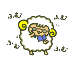 Cute a sheep sticker #10892628