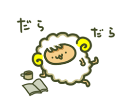 Cute a sheep sticker #10892629