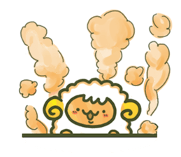 Cute a sheep sticker #10892633