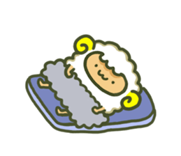Cute a sheep sticker #10892634