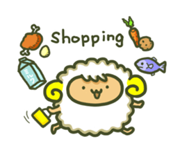 Cute a sheep sticker #10892635