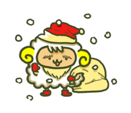 Cute a sheep sticker #10892638