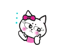 Cute cat Rose sticker #10892734