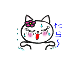 Cute cat Rose sticker #10892735