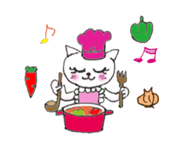 Cute cat Rose sticker #10892750