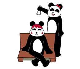 He's an affected panda. sticker #10892968