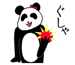 He's an affected panda. sticker #10892987