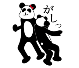 He's an affected panda. sticker #10892989