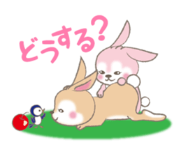 rabbit to rabbit sticker #10893169