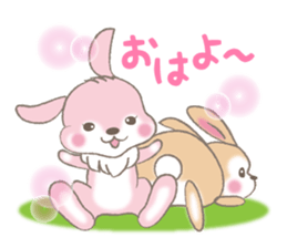 rabbit to rabbit sticker #10893189