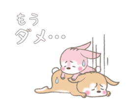 rabbit to rabbit sticker #10893195