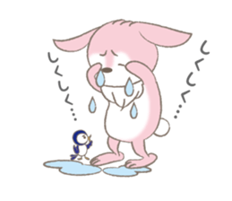 rabbit to rabbit sticker #10893196