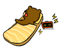 Little Brown Bear in School sticker #10893888