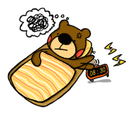 Little Brown Bear in School sticker #10893889