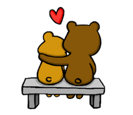 Little Brown Bear in School sticker #10893912