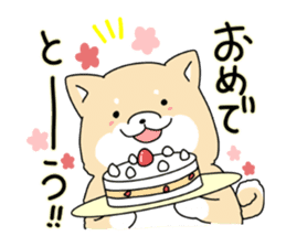 Usable Japanese midget Shiba sticker sticker #10894679