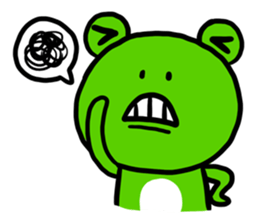 "WA WA"- the happy frog -Part 2 sticker #10895062