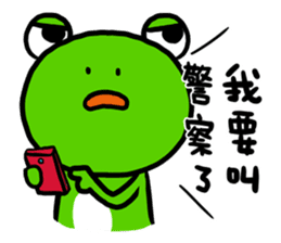 "WA WA"- the happy frog -Part 2 sticker #10895074