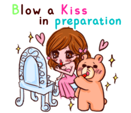 Glam Girl & Bear Boy in English sticker #10895504