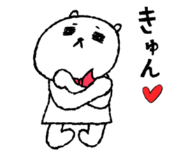 White bear boy sticker #10895766