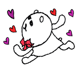 White bear boy sticker #10895767